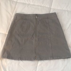 Zip-Up Skirt